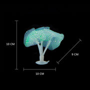Aquarium Articles Decoration Silicone Simulation Fluorescent Sucker Jellyfish, Size: 10*10*9cm(Green)