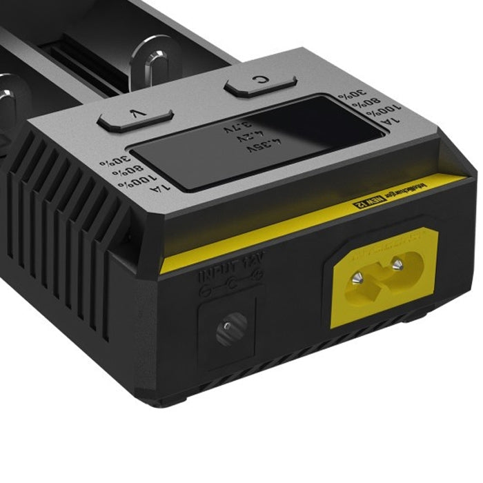 Nitecore NEW i2 Intelligent Digi Smart Charger with LED Indicator for 14500, 16340 (RCR123), 18650, 22650, 26650, Ni-MH and Ni-Cd (AA, AAA) Battery - free shipping - PMC TechLife - Order now!