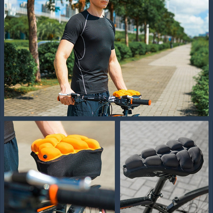 BC-203 2.0 M Size Bicycle Foldable Inflatable Airbag Cushion Seat Cover with Inflator (Black) - Others by PMC TechLife | Online Shopping South Africa | PMC TechLife