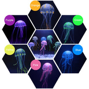 Aquarium Articles Decoration Silicone Simulation Fluorescent Sucker Jellyfish, Size: 8*20cm(Purple)