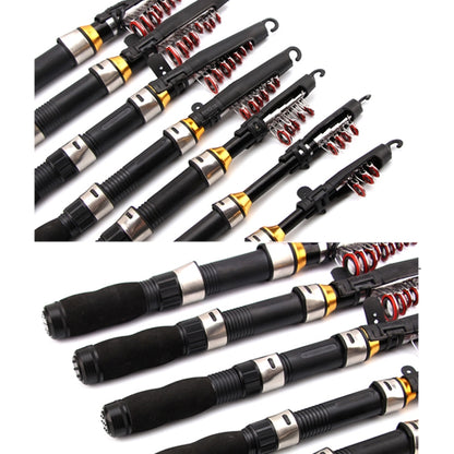 32cm Portable Telescopic Sea Fishing Rod Mini Fishing Pole, Extended Length : 1.5m, Black Tube-type Reel Seat - Fishing Rods & Accessories by PMC Jewellery | Online Shopping South Africa | PMC Jewellery | Buy Now Pay Later Mobicred