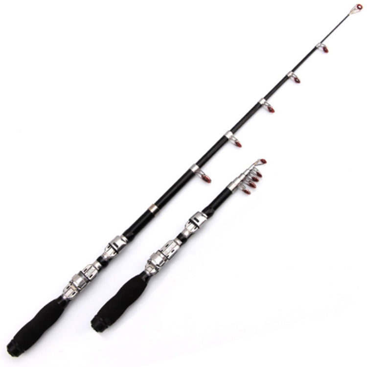 30cm Portable Telescopic Sea Fishing Rod Mini Fishing Pole, Extended Length : 1.0m, Black Clip Reel Seat