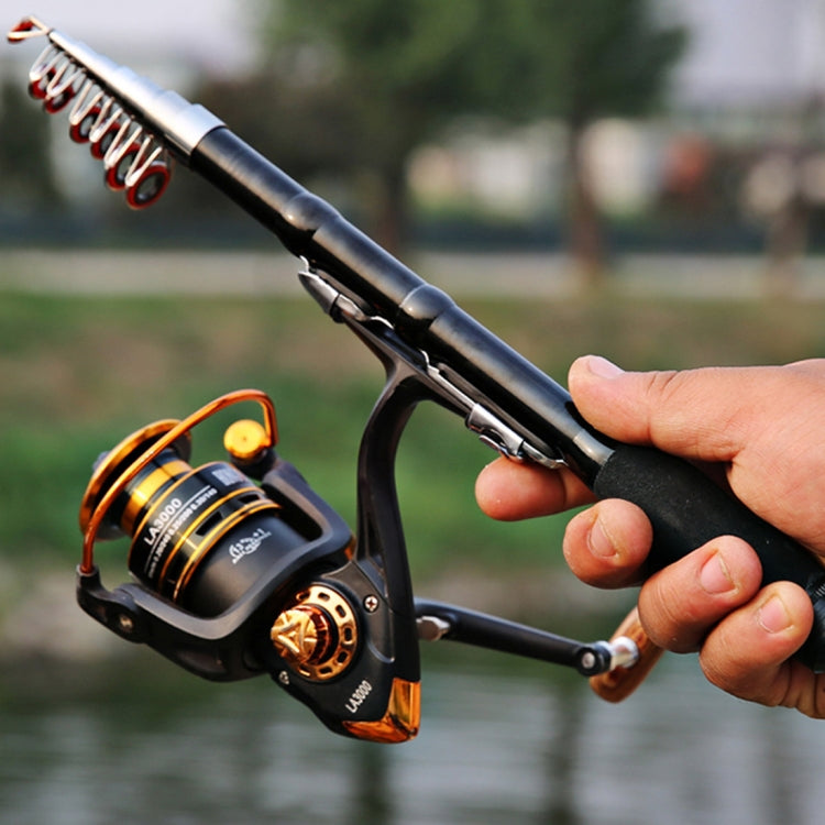 30cm Portable Telescopic Sea Fishing Rod Mini Fishing Pole, Extended Length : 1.0m, Black Clip Reel Seat - Fishing Rods & Accessories by PMC TechLife | Online Shopping South Africa | PMC TechLife | Buy Now Pay Later Mobicred