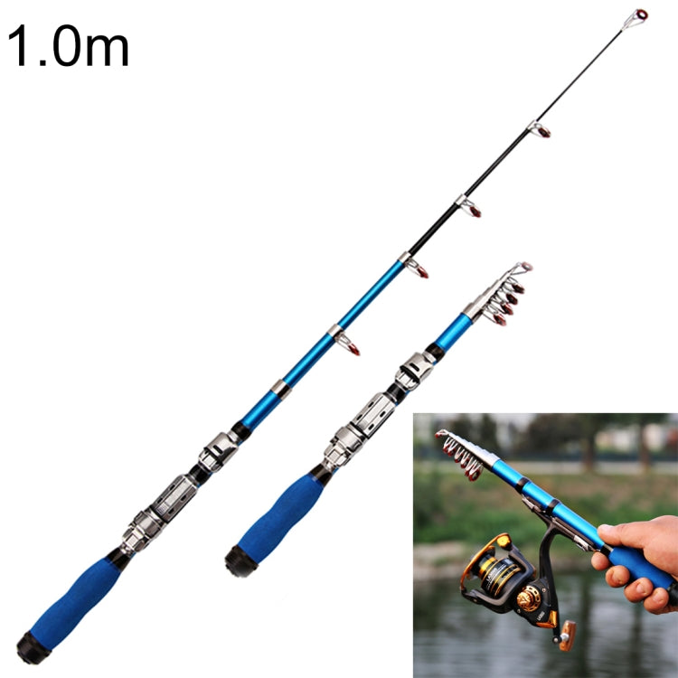 30cm Portable Telescopic Sea Fishing Rod Mini Fishing Pole, Extended Length : 1.0m, Blue Clip Reel Seat - free shipping - PMC TechLife - Order now!