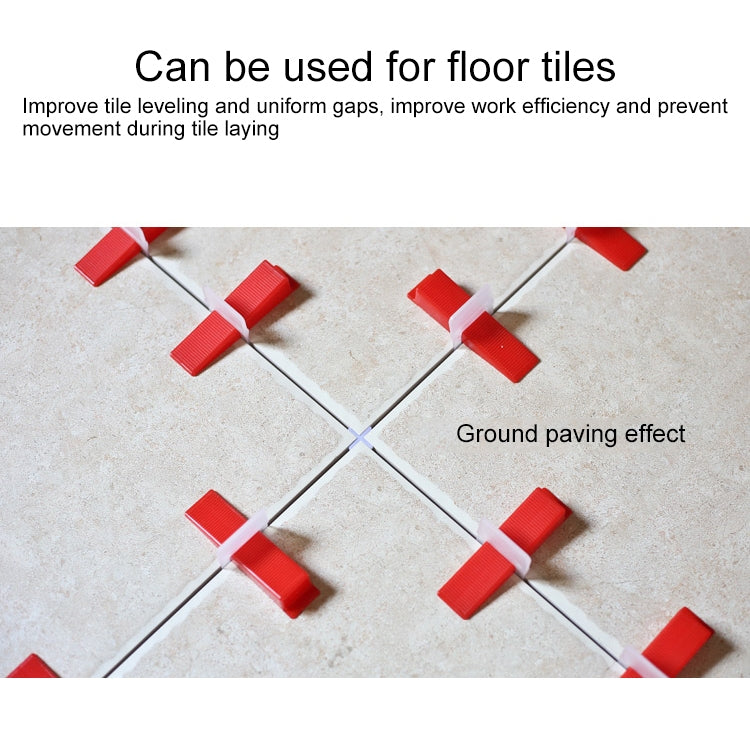 100 PCS 1.5mm Lengthen Tile Leveling System Clips Kit Wall Floor Tile Spacer Tiling Tool for Paving Locator Tool OG6480 - free shipping - PMC TechLife - Order now!