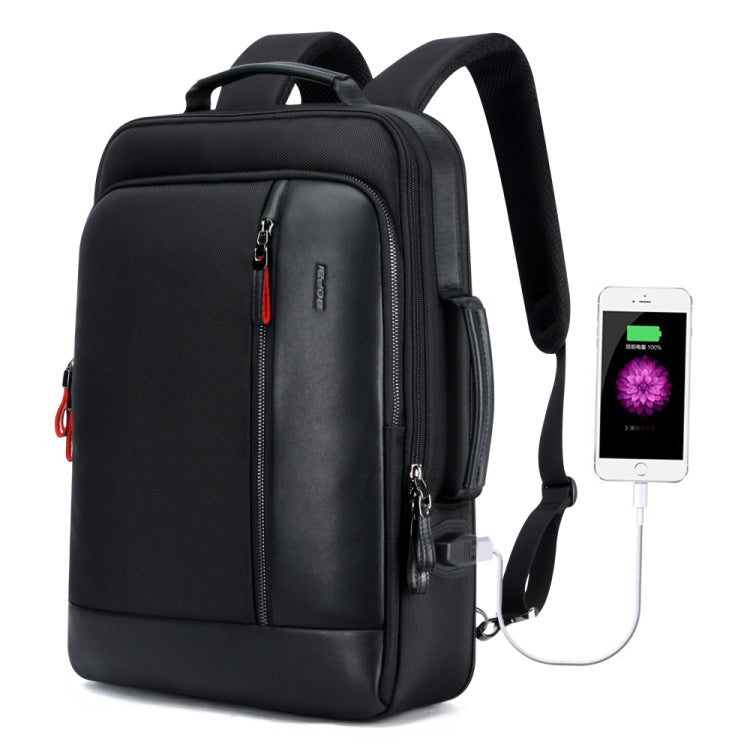 Bopai 751-006641 Large Capacity Business Fashion Breathable Laptop Backpack with External USB Interface, Size: 30 x 15 x 44cm(Black) - free shipping - PMC Jewellery - Order now!