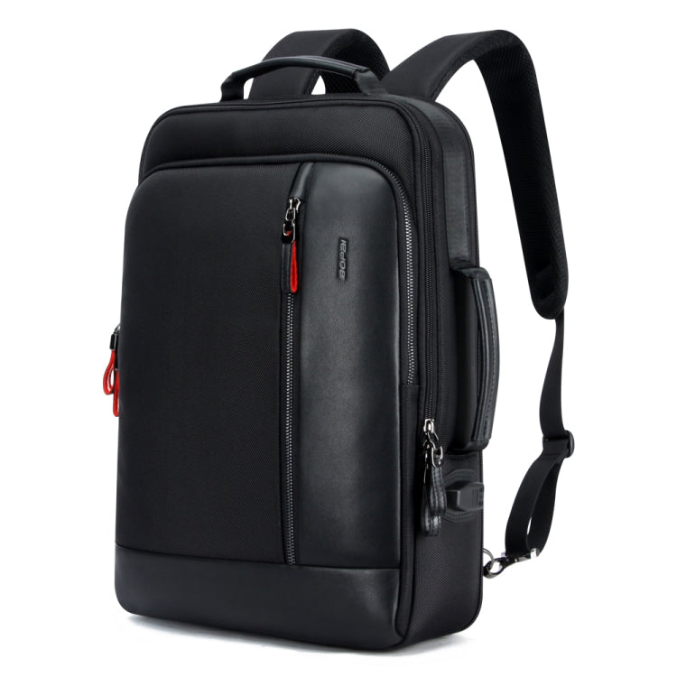 Bopai 751-006641 Large Capacity Business Fashion Breathable Laptop Backpack with External USB Interface, Size: 30 x 15 x 44cm(Black)