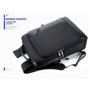 Bopai 751-006641 Large Capacity Business Fashion Breathable Laptop Backpack with External USB Interface, Size: 30 x 15 x 44cm(Black)