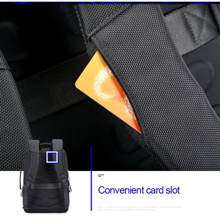 Bopai 751-006641 Large Capacity Business Fashion Breathable Laptop Backpack with External USB Interface, Size: 30 x 15 x 44cm(Black)