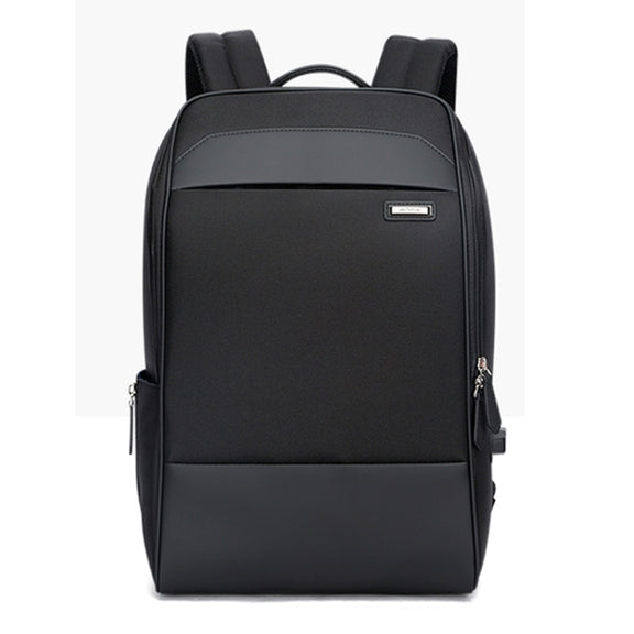 Bopai 751-006881 Business Anti-theft Water-resistant Large Capacity Double Shoulder Bag,with USB Charging Port, Size: 30x14x44cm(Black)