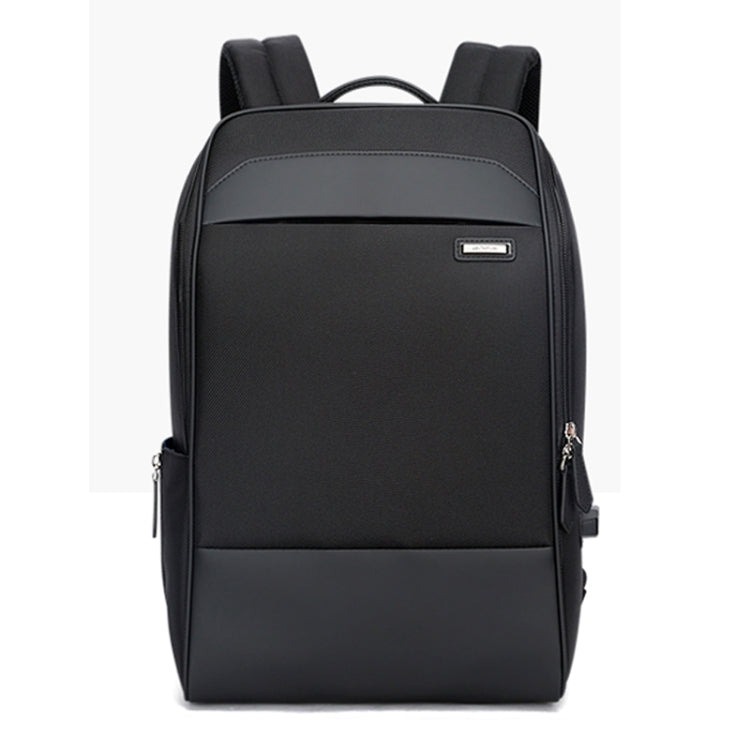 Bopai 751-006881 Business Anti-theft Water-resistant Large Capacity Double Shoulder Bag,with USB Charging Port, Size: 30x14x44cm(Black)