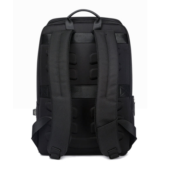 Bopai 751-006881 Business Anti-theft Water-resistant Large Capacity Double Shoulder Bag,with USB Charging Port, Size: 30x14x44cm(Black)