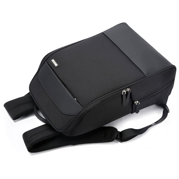 Bopai 751-006881 Business Anti-theft Water-resistant Large Capacity Double Shoulder Bag,with USB Charging Port, Size: 30x14x44cm(Black)