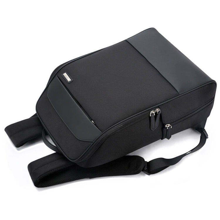 Bopai 751-006881 Business Anti-theft Water-resistant Large Capacity Double Shoulder Bag,with USB Charging Port, Size: 30x14x44cm(Black)