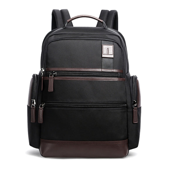 Bopai 751-007291 Business Anti-theft Water-resistant Large Capacity Double Shoulder Bag,with USB Charging Port, Size: 34x19x43.5cm (Black)