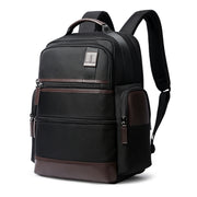 Bopai 751-007291 Business Anti-theft Water-resistant Large Capacity Double Shoulder Bag,with USB Charging Port, Size: 34x19x43.5cm (Black)