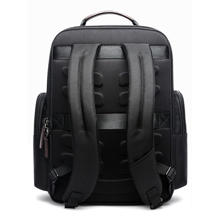 Bopai 751-007291 Business Anti-theft Water-resistant Large Capacity Double Shoulder Bag,with USB Charging Port, Size: 34x19x43.5cm (Black)