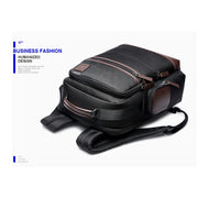 Bopai 751-007291 Business Anti-theft Water-resistant Large Capacity Double Shoulder Bag,with USB Charging Port, Size: 34x19x43.5cm (Black)