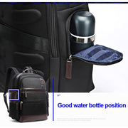 Bopai 751-007291 Business Anti-theft Water-resistant Large Capacity Double Shoulder Bag,with USB Charging Port, Size: 34x19x43.5cm (Black)