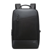 Bopai 851-009911 Business Anti-theft Water-resistant Large Capacity Double Shoulder Bag,with USB Charging Port, Size: 30.5x13x45cm (Black)