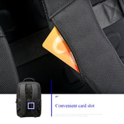 Bopai 851-009911 Business Anti-theft Water-resistant Large Capacity Double Shoulder Bag,with USB Charging Port, Size: 30.5x13x45cm (Black)