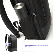 Bopai 851-009911 Business Anti-theft Water-resistant Large Capacity Double Shoulder Bag,with USB Charging Port, Size: 30.5x13x45cm (Black)