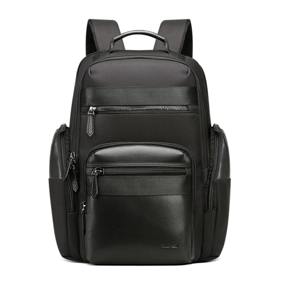 Bopai 851-014211 Business Anti-theft Water-resistant Three-layer Large Capacity Double Shoulder Bag,with USB Charging Port, Size: 35.5x24x45cm (Black)