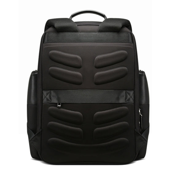 Bopai 851-014211 Business Anti-theft Water-resistant Three-layer Large Capacity Double Shoulder Bag,with USB Charging Port, Size: 35.5x24x45cm (Black)