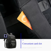 Bopai 851-014211 Business Anti-theft Water-resistant Three-layer Large Capacity Double Shoulder Bag,with USB Charging Port, Size: 35.5x24x45cm (Black)