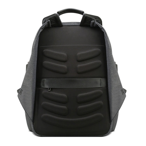 Bopai 851-014518 Business Water-resistant Three-layer Large Capacity Double Shoulder Bag,with USB Charging Port, Size: 37x21x47.5cm (Black)