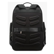 Bopai 851-019811 Large Capacity Anti-theft Water-resistant Leathar Backpack Laptop Tablet Bag for 15.6 inch and Below, with USB Charging Port(Black)