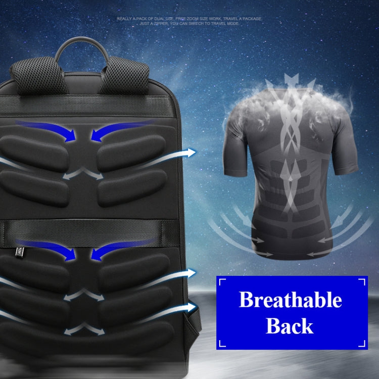 Bopai 851-023331 Ultrathin Anti-theft Water-resistant Backpack Laptop Tablet Bag for 14 inch and Below(Black)