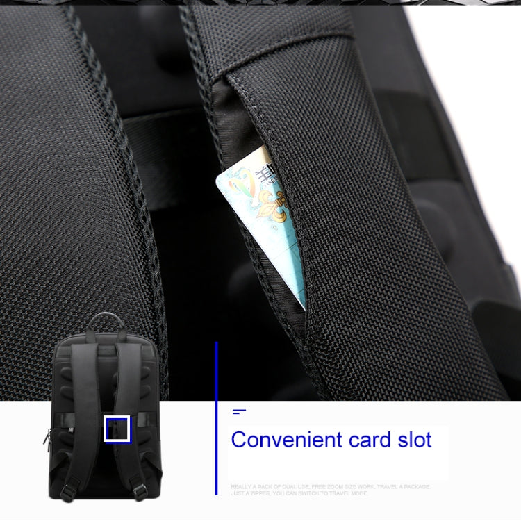 Bopai 851-023331 Ultrathin Anti-theft Water-resistant Backpack Laptop Tablet Bag for 14 inch and Below(Black)
