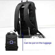 Bopai 851-023331 Ultrathin Anti-theft Water-resistant Backpack Laptop Tablet Bag for 14 inch and Below(Black)