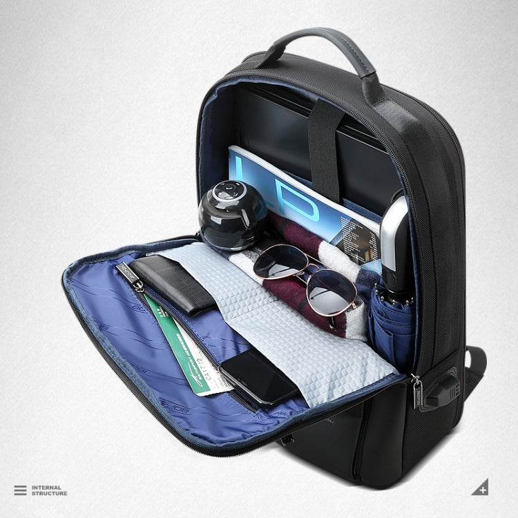 Bopai 61-07311 Large Capacity Anti-theft Waterproof Backpack Laptop Tablet Bag for 15.6 inch and Below, External  USB Charging Port(Black) - free shipping - PMC Jewellery - Order now!
