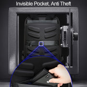 Bopai 61-07311 Large Capacity Anti-theft Water-resistant Backpack Laptop Tablet Bag for 15.6 inch and Below, External  USB Charging Port(Black)