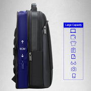 Bopai 61-07311 Large Capacity Anti-theft Water-resistant Backpack Laptop Tablet Bag for 15.6 inch and Below, External  USB Charging Port(Black)