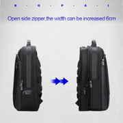 Bopai 61-07311 Large Capacity Anti-theft Water-resistant Backpack Laptop Tablet Bag for 15.6 inch and Below, External  USB Charging Port(Black)