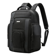 Bopai 851-008821 Outdoor Breathable Water-resistant Anti-theft Large Capacity Double Shoulder Bag,with USB Charging Port, Size: 36x17x41.5cm (Black)