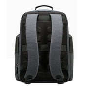 Bopai 851-014318 Fashion Outdoor Breathable Water-resistant Anti-theft Three-layer Large Capacity Double Shoulder Bag,with USB Charging Port, Size: 31x17x44cm(Grey)