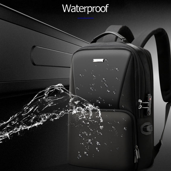 Bopai 61-02511 Business Travel Breathable Water-resistant Anti-theft Man Backpack, Size: 30x15x44cm(Black)