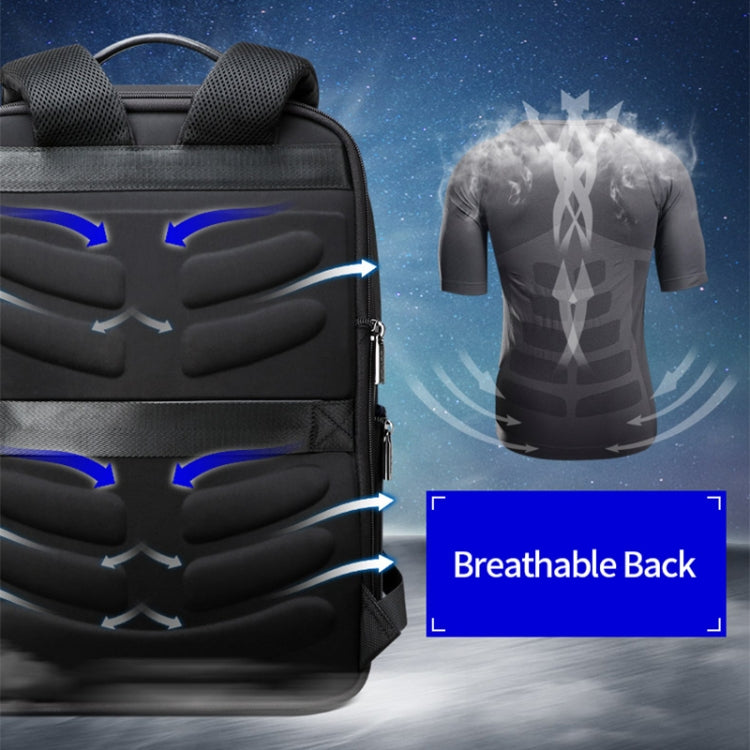 Bopai 61-02511 Business Travel Breathable Water-resistant Anti-theft Man Backpack, Size: 30x15x44cm(Black)