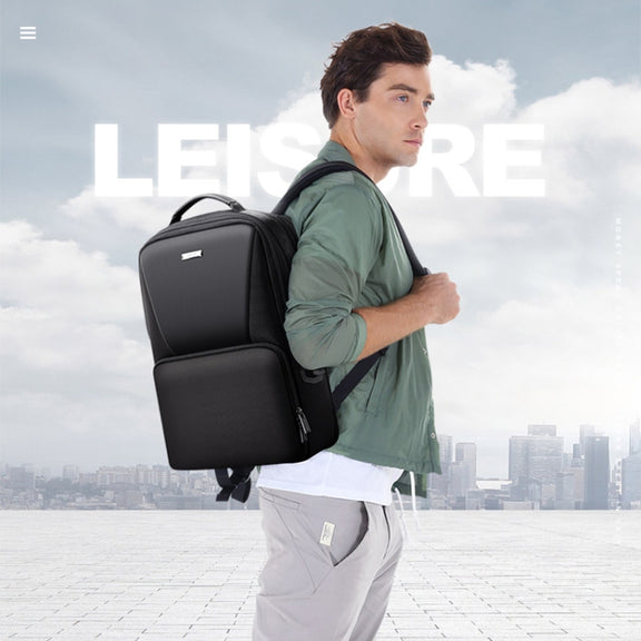 Bopai 61-02511 Business Travel Breathable Water-resistant Anti-theft Man Backpack, Size: 30x15x44cm(Black)