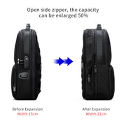 Bopai 61-02511 Business Travel Breathable Water-resistant Anti-theft Man Backpack, Size: 30x15x44cm(Black)