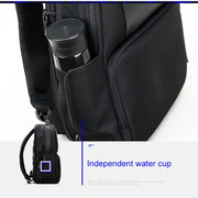Bopai 61-02511 Business Travel Breathable Water-resistant Anti-theft Man Backpack, Size: 30x15x44cm(Black)