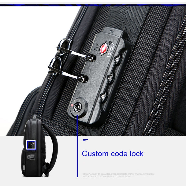 Bopai 61-02511 Business Travel Breathable Water-resistant Anti-theft Man Backpack, Size: 30x15x44cm(Black)