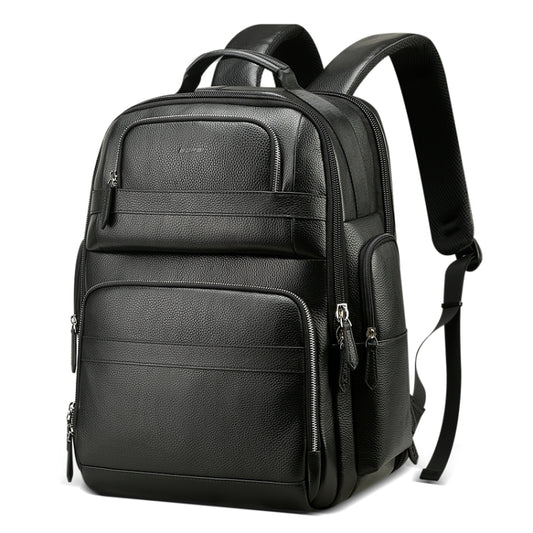 Bopai 851-01981A Top-grain Leather Business Travel Anti-theft Man Backpack, Size: 35x26x44cm - free shipping - PMC Jewellery - Order now!