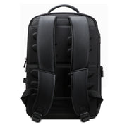 Bopai 851-024011 Top-grain Leather Business Breathable Anti-theft Man Backpack, Size: 28x18x42cm(Black)