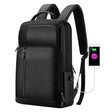 Bopai 851-036611 Large Capacity Top-grain leather Business Breathable Man Backpack, Size: 30x12x43cm(Black) - free shipping - PMC TechLife - Order now!