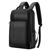 Bopai 851-036611 Large Capacity Top-grain leather Business Breathable Man Backpack, Size: 30x12x43cm(Black)